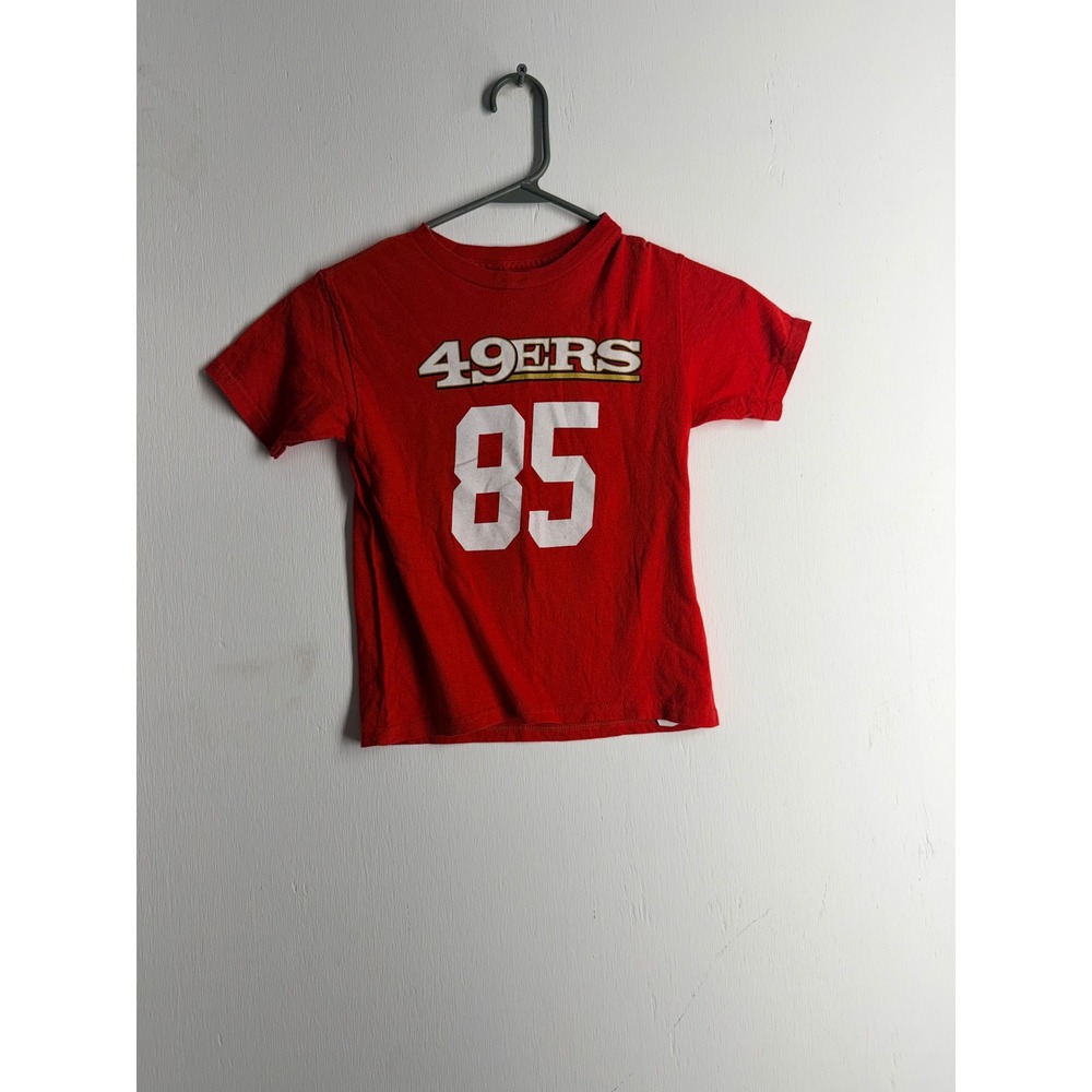 NFL San Francisco 49ers George Kittle 85 Youth Red Graphic T-Shirt Size S 4